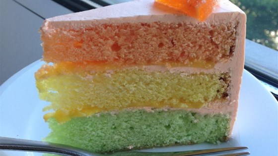 Rainbow Citrus Cake