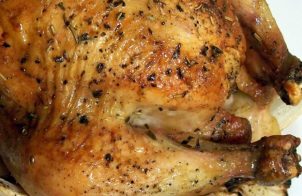 Roast Chicken with Thyme and Onions