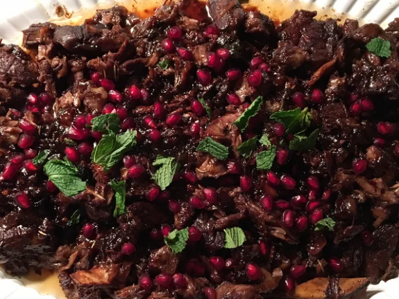 Lamb Braised in Pomegranate